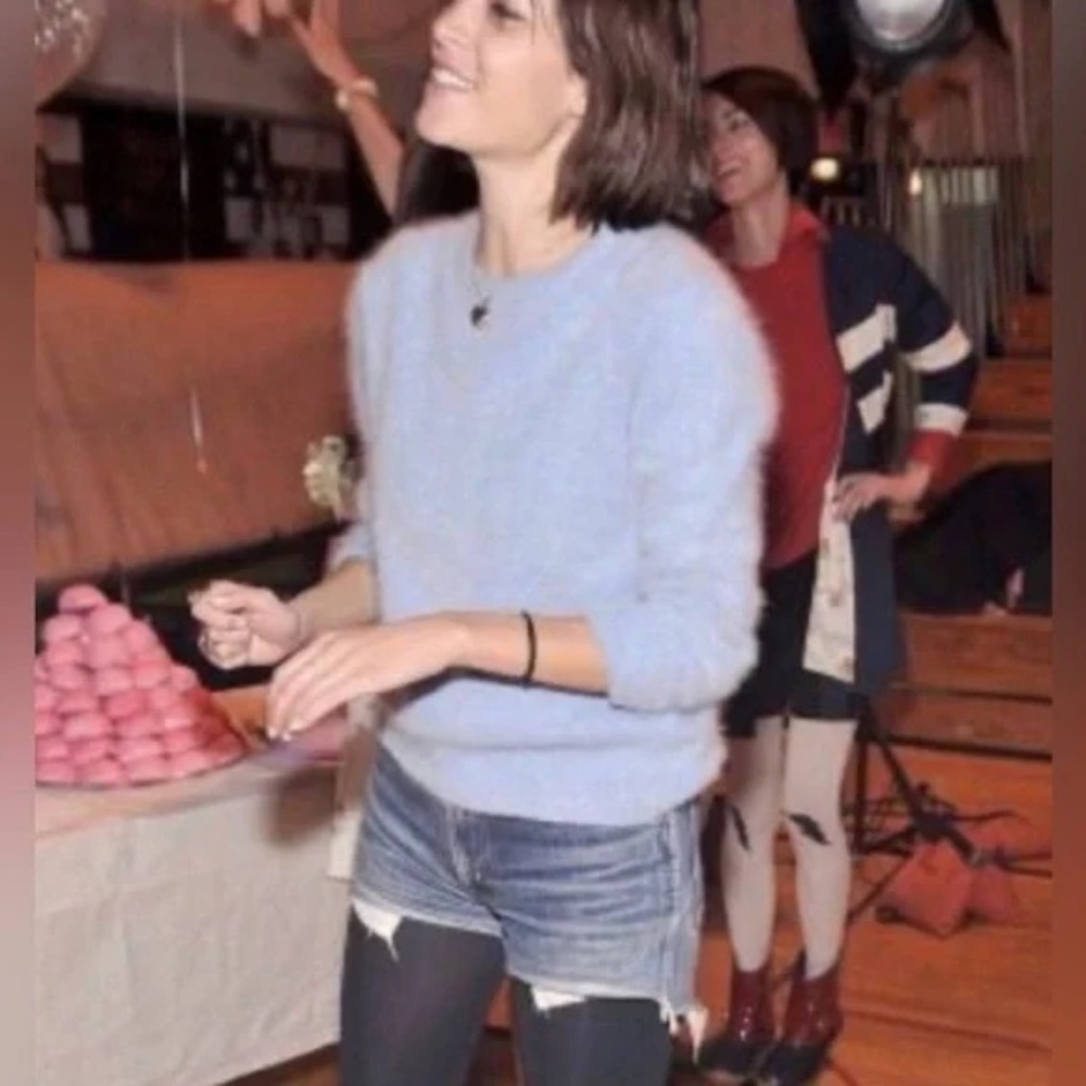 Alexa Chung for Madewell Light Blue Graham Angora Sweater - Size XS